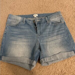 Crown & Ivy Light Blue Jean Shorts